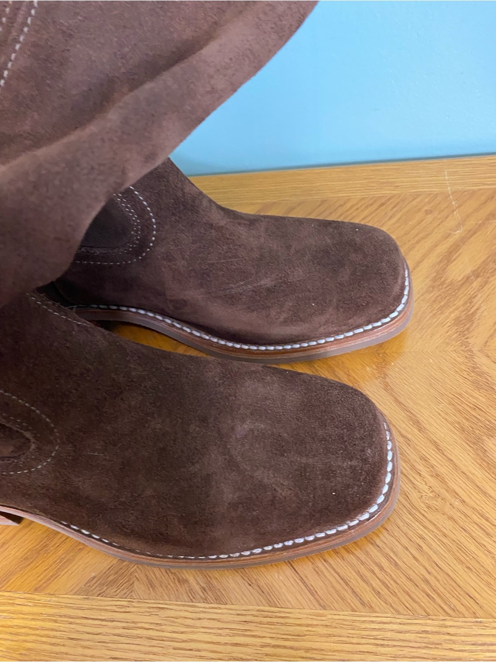 Frye Campus 12R Boots Brown Suede Slouchy Size 10 B - Picture 4 of 6